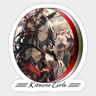 Kitsune Girl Sticker